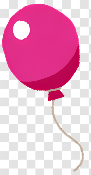 Balloon - Pink Balloon Artwork Transparent PNG