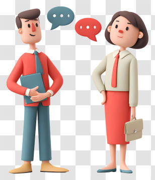 Colleagues Talking At Work - Business People In Conversation Transparent PNG