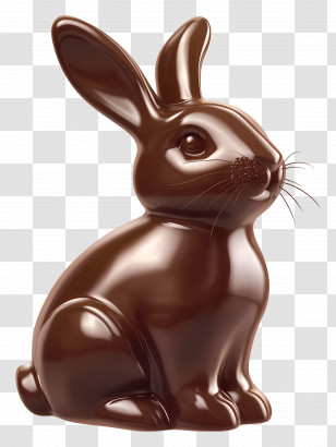 Chocolate Bunny - Chocolate Bunny For Easter Transparent PNG