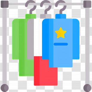 Clothes - Clothes Rack With Garments Transparent PNG