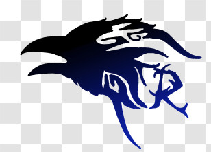 Ravens Logo - Stylized Raven Silhouette Design Transparent PNG