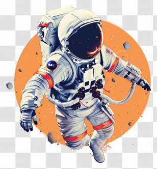 Astronaut - Astronaut Floating In Outer Space Transparent PNG