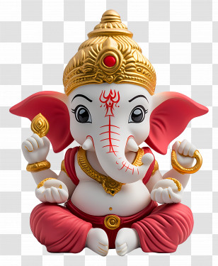 Lord Ganesha Idol - Lord Ganesha Idol In Vibrant Colors Transparent PNG