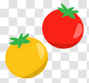 Tomato - Yellow And Red Tomato Illustration Transparent PNG