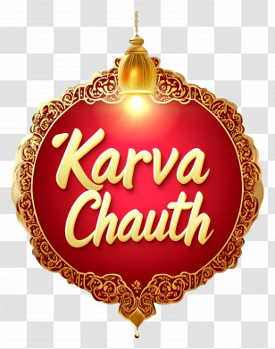 Karva Chauth - Karva Chauth Emblem Decoration Transparent PNG