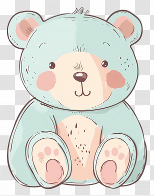 Bear - Cute Teddy Bear Illustration Transparent PNG