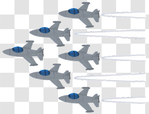 Icon - Jets Flying In Formation Transparent PNG