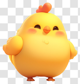 Cute Chicken - Adorable Yellow Chick Transparent PNG