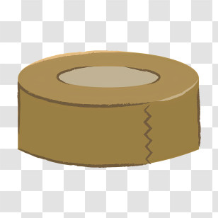 Icon - Brown Tape Roll For Packaging And Office Supplies Transparent PNG
