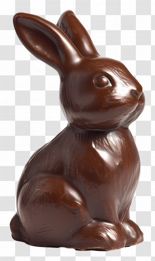 Chocolate Bunny - Chocolate Bunny For Easter Celebration Transparent PNG