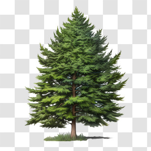 Evergreen Tree - Evergreen Tree Illustration Transparent PNG
