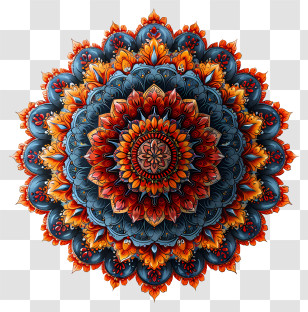 Mandala - Colorful Layered Mandala Illustration Transparent PNG