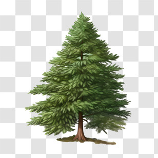 Evergreen Tree - Evergreen Pine Tree In A Natural Setting Transparent PNG