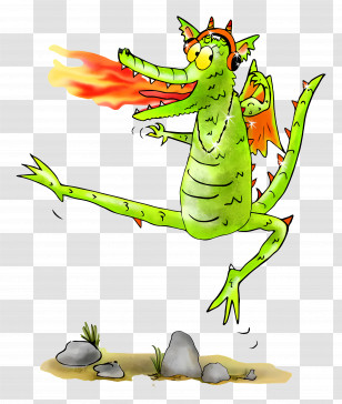 Dragons Den - Fire-breathing Dragon Cartoon Transparent PNG
