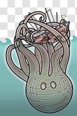 Visual Arts Sea Monster Illustration - Text - Monsters Devour Ships Transparent PNG