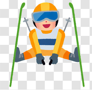 Ski - Child Skiing In Winter Transparent PNG