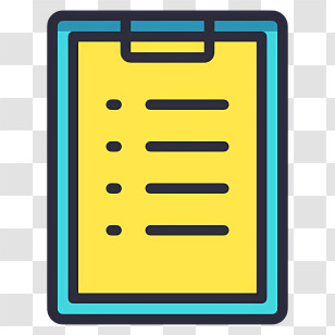 Education - Clipboard With Lines In Cartoon Style Transparent PNG
