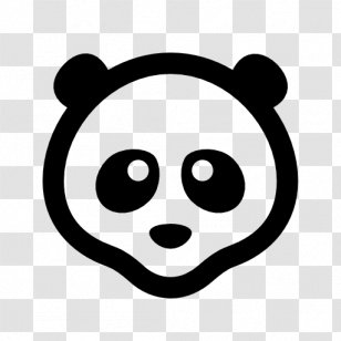 Giant Panda Amusement Park Ferris Wheel Clip Art - Black And White Transparent PNG