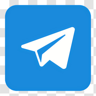 Telegram Logo - Telegram App Logo With Blue Background Transparent PNG