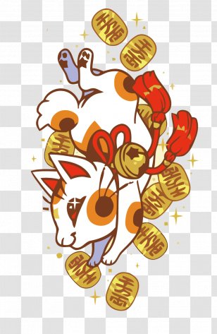 Cat Maneki-neko - Kavaii - Vector Lucky Transparent PNG