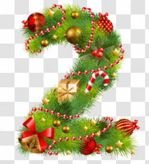 Letter Christmas Card New Year Feliz Navidad - Numerical Digit Transparent PNG