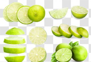 Juice Lemon-lime Drink Lemonade - Diet Food - Green Juicy Lemon Transparent PNG