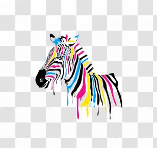 Color Graphic Design - Abstract Art - Zebra Transparent PNG