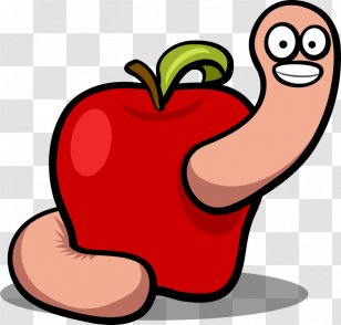 Worm Apple Clip Art - Tree - Wormy Apples Transparent PNG
