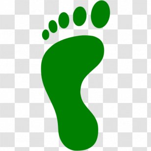 Footprint Clip Art - Green - Foot Transparent PNG