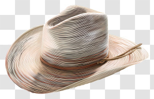 Cowboy Hat - Cowboy Hat In Western Style With Brim Transparent PNG