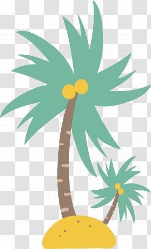 Arecaceae Coconut Tree - Photography - Island Decoration Transparent PNG