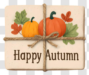 Happy Autumn - Happy Autumn Gift Tile Transparent PNG