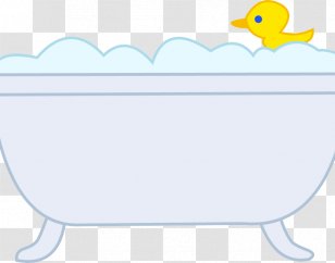 Clip Art Baths Illustration Bathroom Bubble Bath - Rubber Duck - Night Bird Transparent PNG