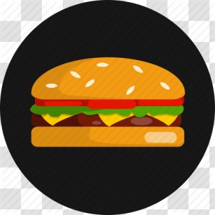 Hamburger Cheeseburger Fast Food Chicken Sandwich Veggie Burger - Free High Quality Hamburgers Icon Transparent PNG