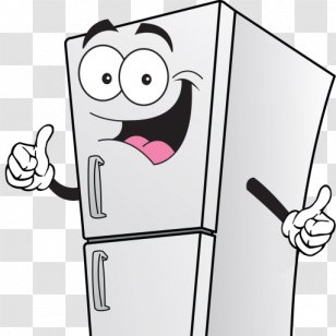 Refrigerator Clip Art Cartoon Image - Line - Fridge Transparent PNG