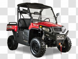Side By Motorcycle Four-wheel Drive Utility Vehicle All-terrain - Automotive Exterior Transparent PNG