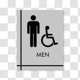 United States ADA Signs Advertising Americans With Disabilities Act Of 1990 - Signage - Silver Sign Transparent PNG