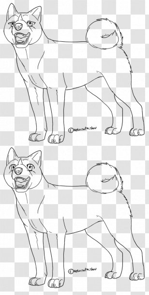 Akita Whiskers Dog Breed Cat Line Art - Deviantart Transparent PNG