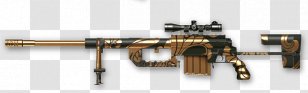 Warface CheyTac Intervention Weapon Black CrossFire - Watercolor Transparent PNG