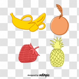 Pineapple Fruit Logo Vector Graphics Design - Vegetable Transparent PNG