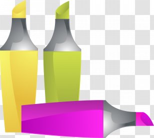 Highlighter Marker Pen Clip Art - Pencil - Pens Transparent PNG