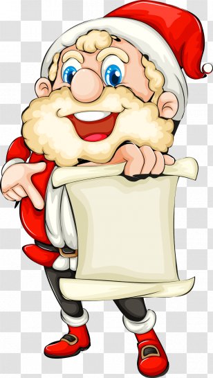 Santa Claus Drawing - Finger Transparent PNG