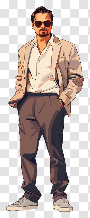 Leonardo Dicaprio - Stylish Man In Fashionable Outfit Transparent PNG