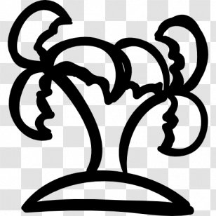 Hand Drawn Tree - De - Black And White Transparent PNG