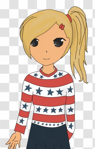 Hair Arm Face Forehead - Silhouette - Stars And Stripes Transparent PNG