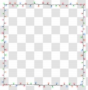 Photography Paper Drawing - Border - String Lights Transparent PNG