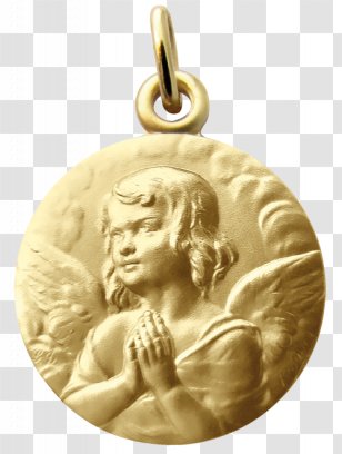 Gold Medal Locket Carat Angel Transparent PNG