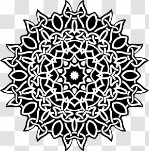 Celtic Knot Art Clip - Black And White - Design Transparent PNG