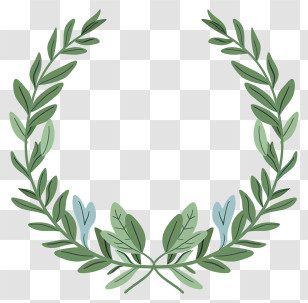 Laurel Wreath - Green Laurel Wreath For Decorative Needs Transparent PNG