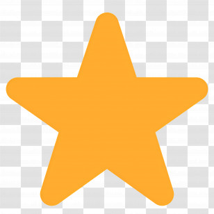 Star Emoji - Yellow Five-pointed Star Transparent PNG